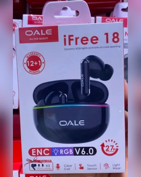 علبة سماعات OALE iFree 18 بإضاءة RGB