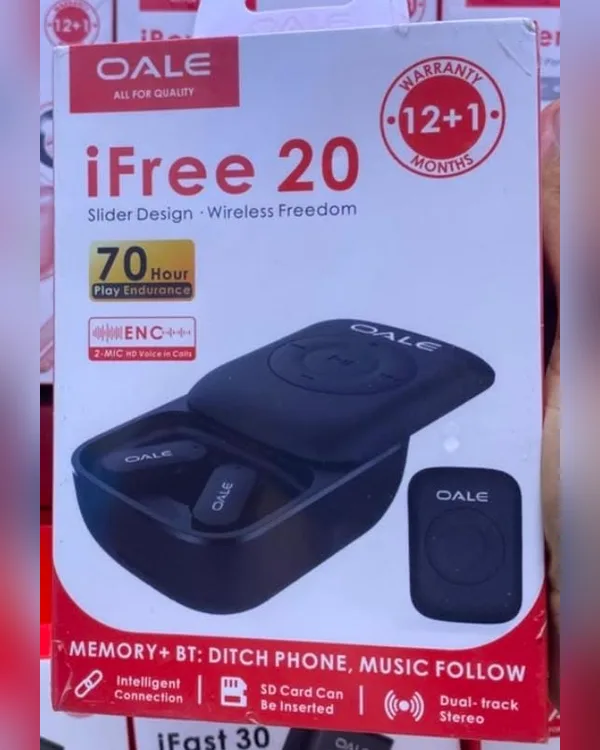 علبة سماعات OALE iFree 20 مع مشغّل ذاكرة